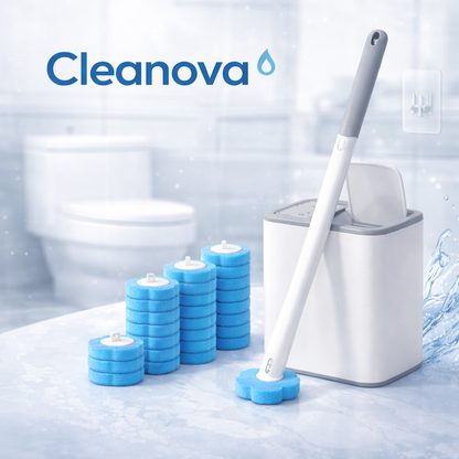 La brosse WC hygiénique sans contact avec têtes jetables
